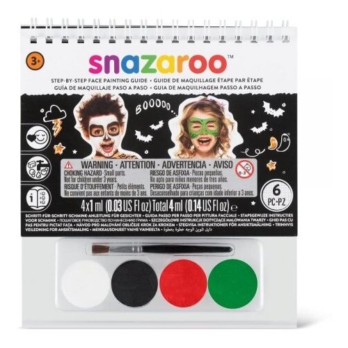 Snazaroo Набор красок для лица «Хэллоуин», 4 цвета, буклет sela 889р