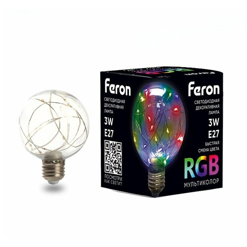    Feron LB-381 E27 3W RGB,  441  Feron