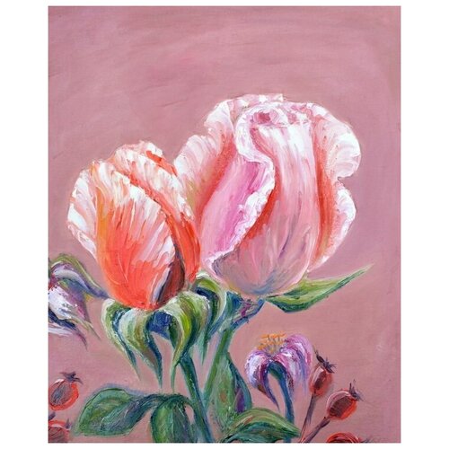       (Pink flowers) 6 40. x 50.,  1710   