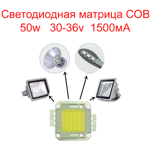 ������������ ������� COB 50W 30-36v ����� 480�