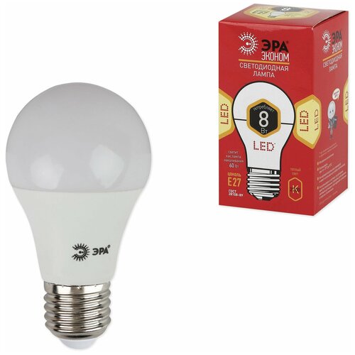   , 8 (60) ,  E27, ,   , 25000 ., LED smdA55\60-8w-827-E27ECO, A60-8w-827-E27 115