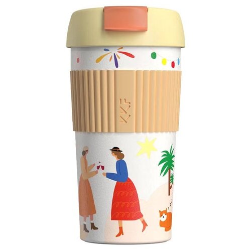 - KissKissFish Rainbow Vacuum Coffee Tumbler Mini () . 1734