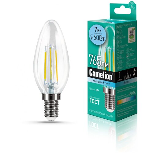    Camelion LED7-C35-FL/845/E14,  155  CAMELION