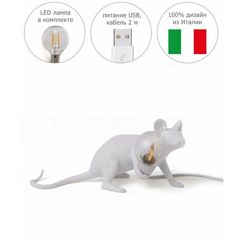      Seletti Mouse Lamp Lop 15222 8480