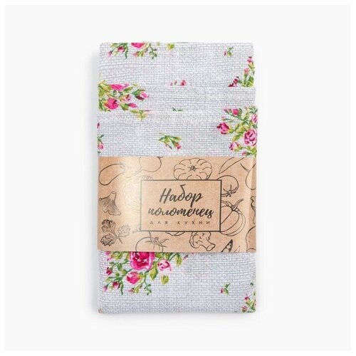 ����� ��������� ���. ������ Roses on linen 35�60 �� - 3 ��, 100% ��, ������� 164 �/�2 ������ 9149327 480�