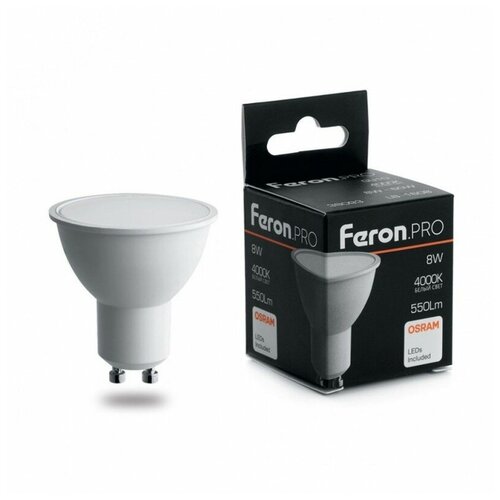 Feron  , (8W) 230V GU10 6400K MR16, LB-1608 1 . 571