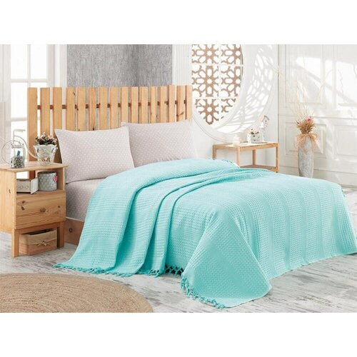  NICE BED SPREAD   (TURQUOISE/Aqva) 3049