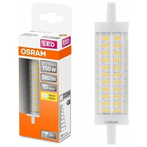    Osram Ledpli 118 17,5W/827 (150w) 2452lm 230V R7S 118*29  .,  5607  Osram