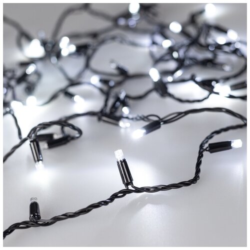 ������� ������������ �������� Ardecoled ���� 230V ����� ARD-String-Classic-1000-Black-100Led-Pulse White 031651 4406�